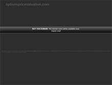 Tablet Screenshot of optionspricevaluation.com